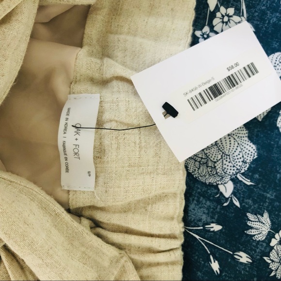 OAK + FORT Linen Tie Skirt - Picture 5 of 7